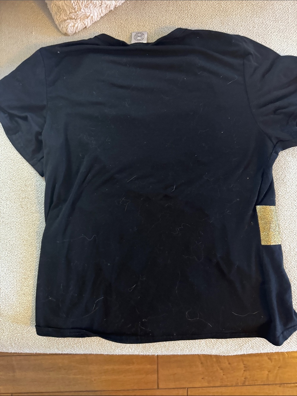 DC Comics Black and Gold Batman Glitter Costume Top no tag. But woman’s Med size - Picture 3 of 3